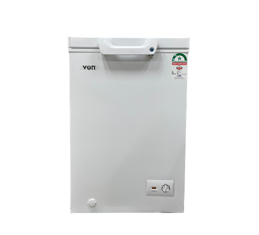 Von VAFC10DHW Chest Freezer, 98L - White