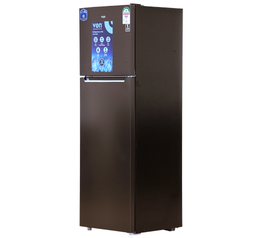 Von VART-37NMS Double Door Fridge 255L - Silver