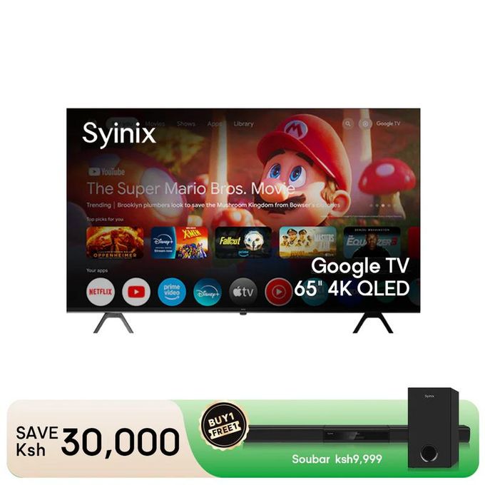 Syinix 65" inch 4K QLED Google Android TV
