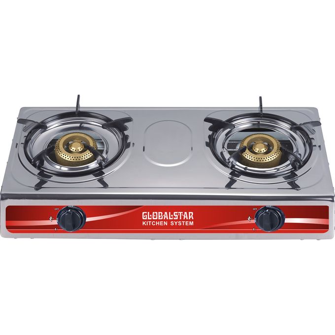 Globalstar Stainless Steel Double Burner Gas Stove