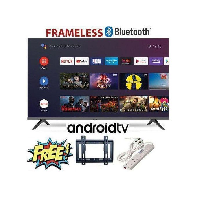 Solarmax 32"Inch Bluetooth Enabled Frameless Smart Android TV Inbuilt Decoder Netflix You tube