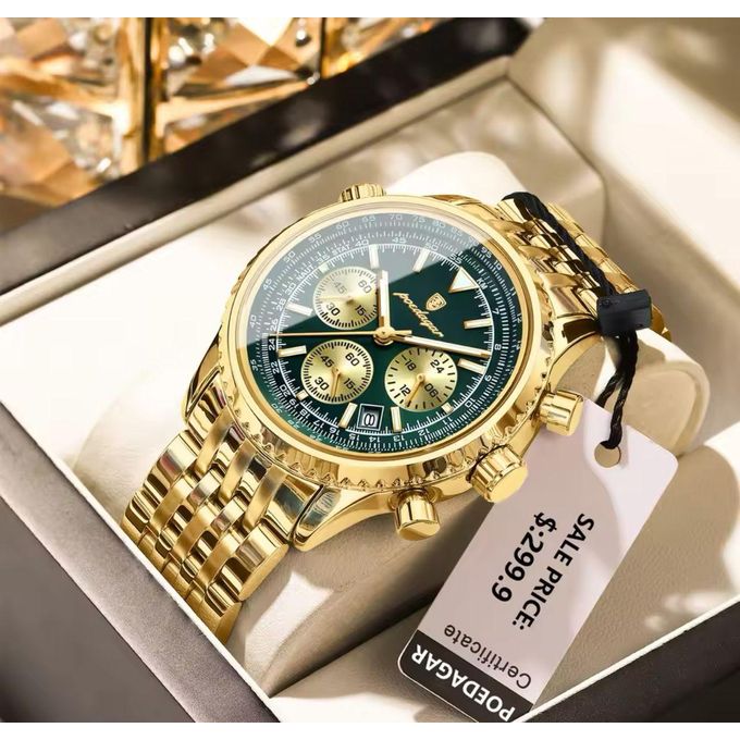 POEDAGAR 960 Luxury Military Watch For Men Waterproof Luminous Date Chronograph Man Watch Sport Quartz Stainless Steel Men's Watches