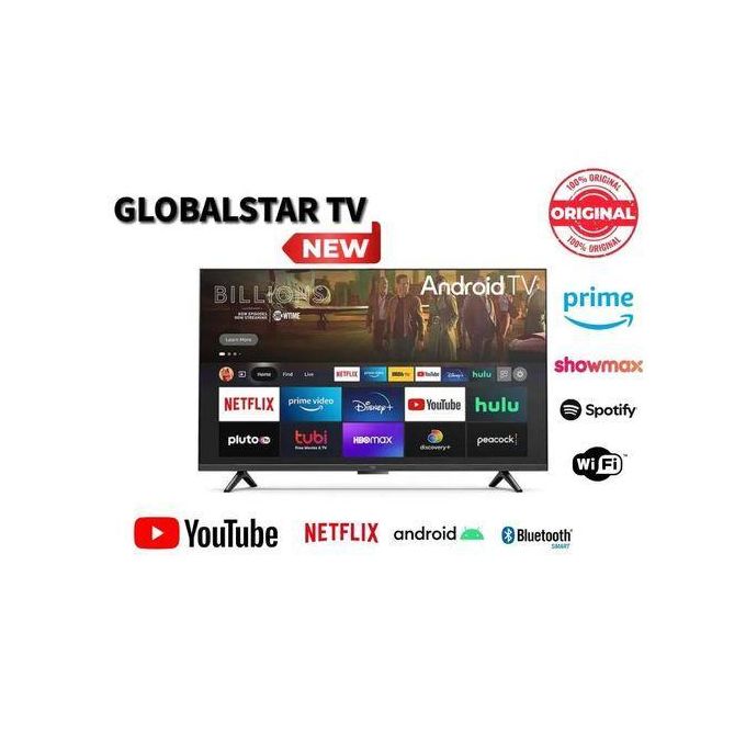 Globalstar Tv 40"INCH 40UK FRAMELESS SMART ANDROID & DIGITAL TELEVISION, BLUEOOTH ENABLED TV, NETFLIX, YOUTUBE, APP STORE, FACEBOOK WATCH, PRIMEVIDEO,WIFI CONECTIVITY,,MULTIPLE USB&HDMI PORTS(1 YR WARRANTY)