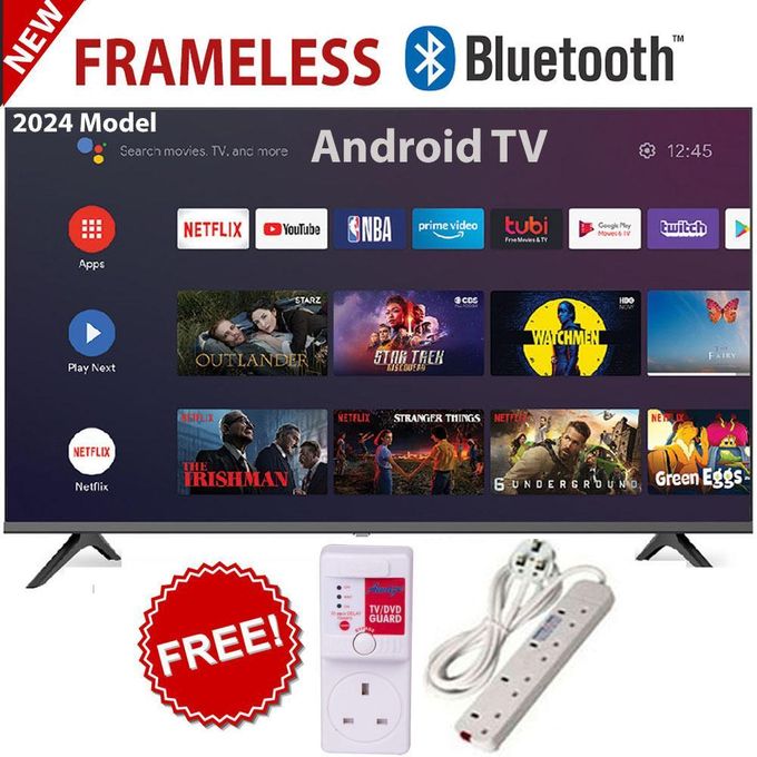 Solarmax 43" inch Full HD Frameless BLUETOOTH ENABLED Smart/Android TV InbuiltDecoder/(1 YEAR WARRANTY)