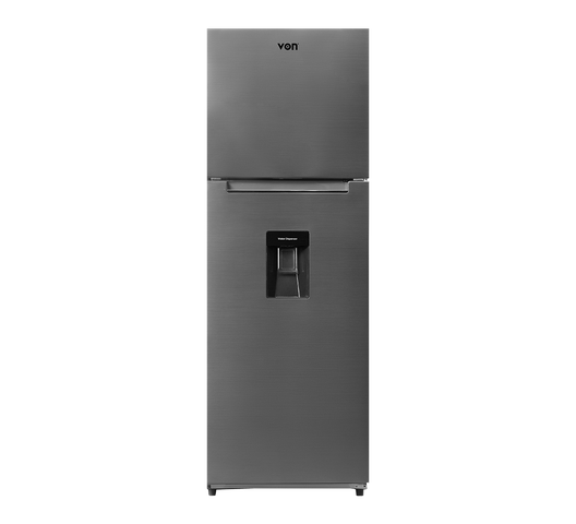 Von VART-47NHS Double Door Fridge 341L - Silver