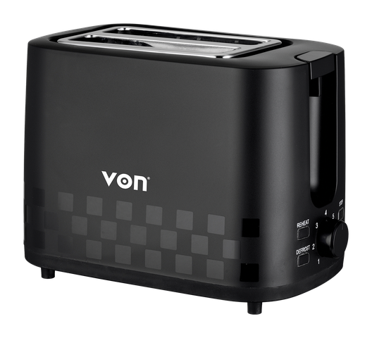 Von VSTP02MDK 2 Slice Toaster - Black
