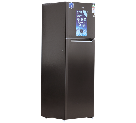Von VART-37NMS Double Door Fridge 255L - Silver
