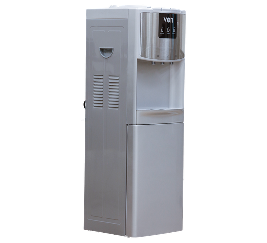 Von VADL2324S Water Dispenser Compressor Cooling with Fridge - Silver