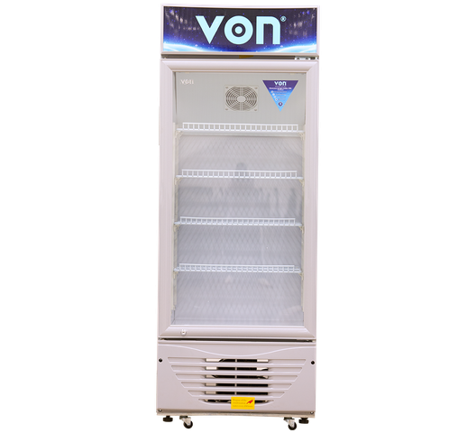 Von VASC15DAG Vertical Cooler, 158L - Grey