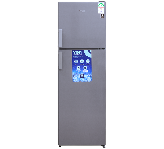 Von VART-25NVS Top Mount Freezer, 250L - Silver
