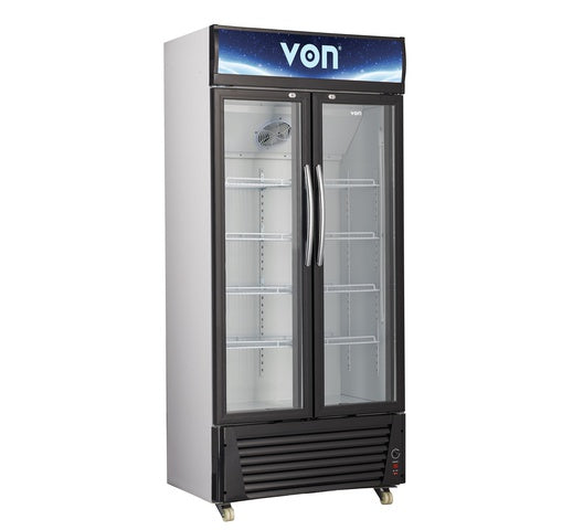 Von VARV-55DKS Vertical Cooler, 618L - Grey