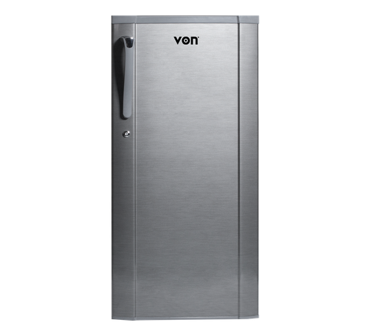 Von VARS-19DHS Single Door Fridge - 166L, Silver