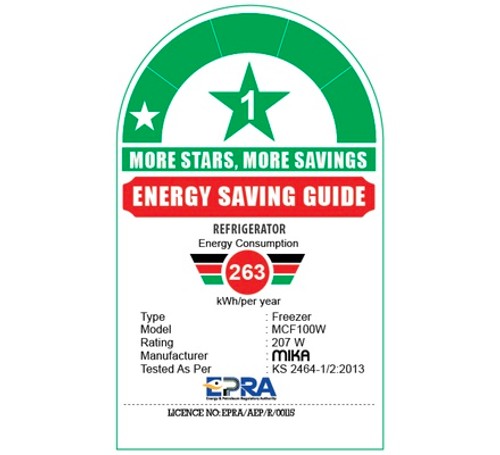 Mika Chest Freezer, 99L, Aluminum Inner, White - MCF100W