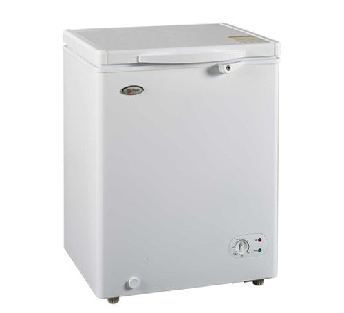 Mika Chest Freezer, 100L, Aluminum Inner, White - MCF102W
