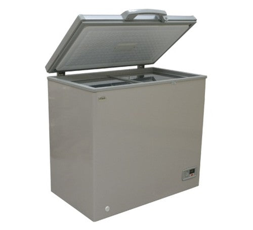 Mika Chest Freezer, 150L, Aluminum Inner, Silver Grey - MCF150SG