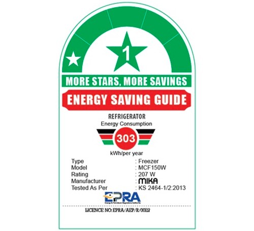 Mika Chest Freezer, 150L, Aluminum Inner, White - MCF150W