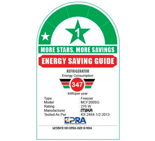 Mika Chest Freezer, 200L, Aluminum Inner, Silver Grey - MCF200SG