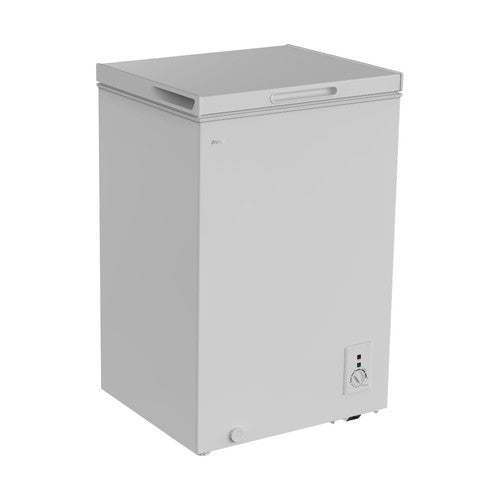 Mika Chest Freezer, 99L, White Inner, Silver Grey - MCF99WSG