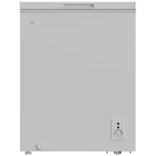 Mika Chest Freezer, 142L, White Inner, Silver Grey - MCF142WSG