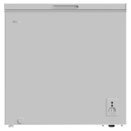 Mika Chest Freezer, 199L, White Inner, Silver Grey - MCF199WSG
