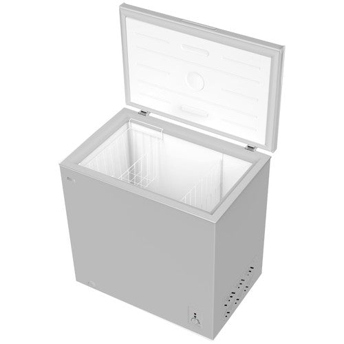 Mika Chest Freezer, 199L, White Inner, Silver Grey - MCF199WSG