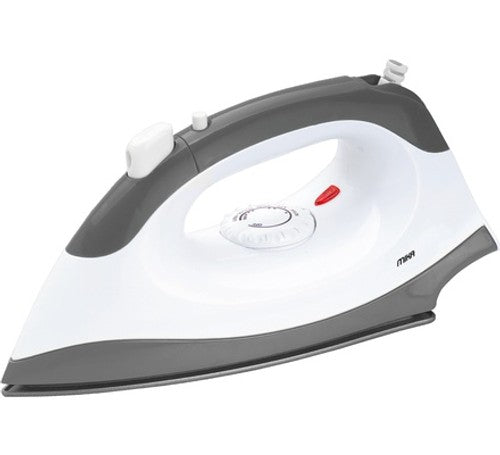 Mika Dry Iron, Non-Stick Soleplate, White & Grey - MDIR268
