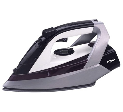 Mika Steam Iron, Ceramic Soleplate, White, Purple & Black - MIST311C