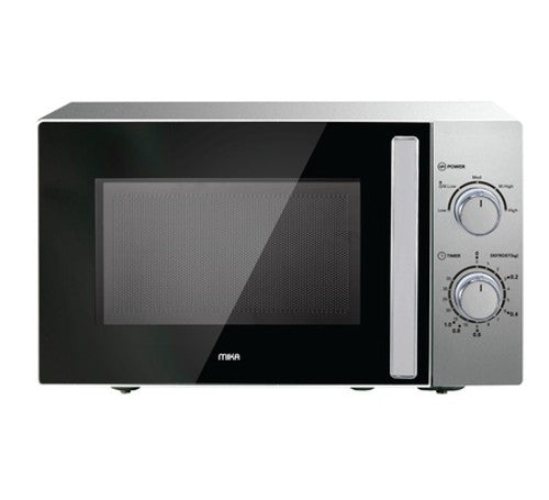 Mika Microwave Oven, 20L, Manual, Solo, Silver - MMWMSKH2013S