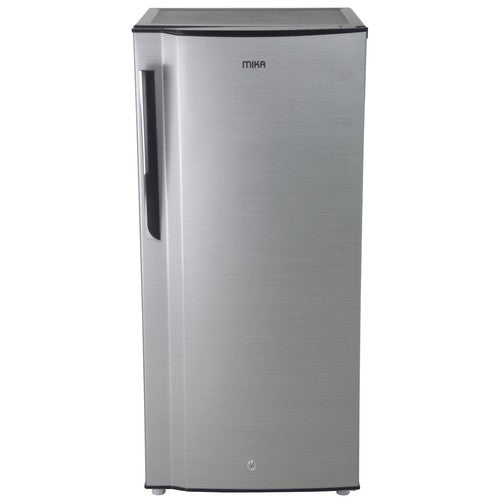 Mika Fridge, 175L, Single Door, Defrost (Direct Cool), Line Silver Dark - MRDCS175LSD