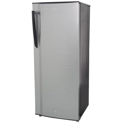 Mika Fridge, 175L, Single Door, Defrost (Direct Cool), Line Silver Dark - MRDCS175LSD
