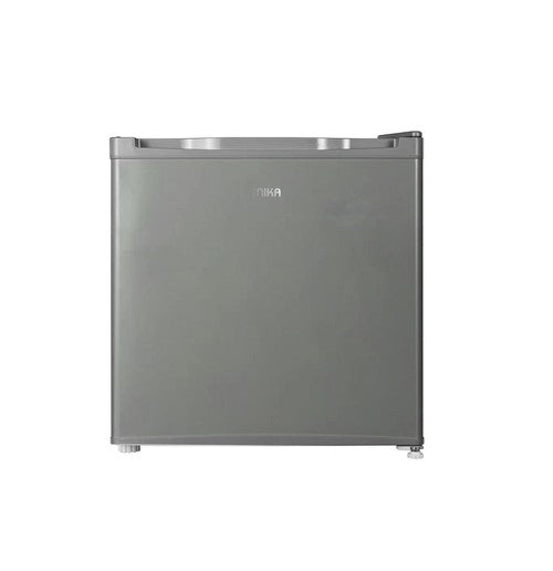 Mika Fridge, 46L, Single Door, Defrost (Direct Cool), Dark Silver - MRDCS46DS