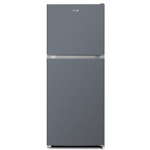Mika Fridge, 202L, 2 Door Top Mount Freezer, No Frost (Frost Free), Dark Matt SS - MRNF202DS