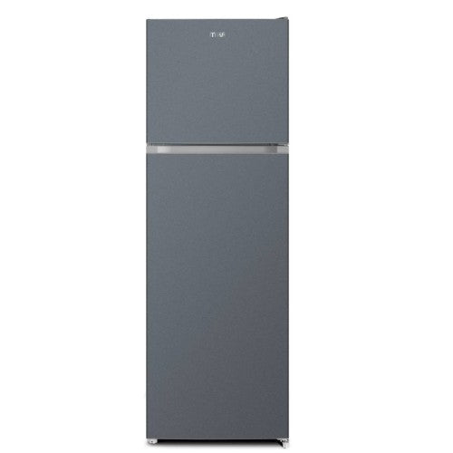Mika Fridge, 255L, 2 Door Top Mount Freezer No Frost (Frost Free), Dark Matt SS - MRNF255DS