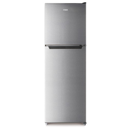 Mika Fridge, 255L, 2 Door Top Mount Freezer, No Frost (Frost Free), Line Silver Dark - MRNF255LSD