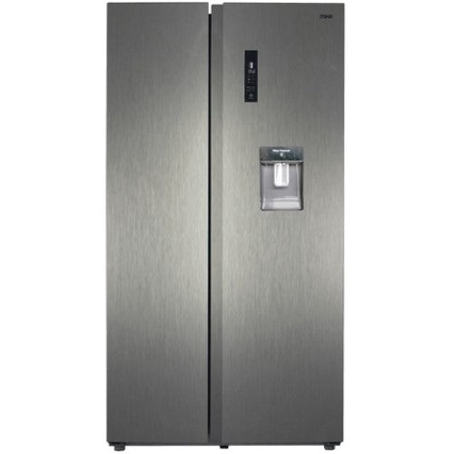 Mika Fridge, 562L, 2 Door Side By Side, No Frost (Frost Free), INVERTER Compressor, Inox Line Brush - MRNF2D562SSV (Available on Order)