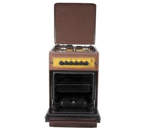 Mika Standing Cooker, 50cm x 55cm, 4G, Gas Oven (All Gas), 2 Knob Control, with Rotisserie, 2 Tone Brown - MST55PIAGDB/SD