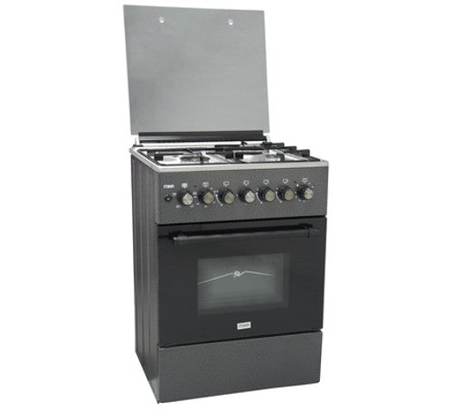 Mika Standing Cooker, 58cm x 58cm, 3G+1E, FFS, Electric Oven, 4F, with Rotisserie, Decor Black - MST6031DS/TRL