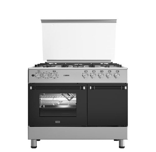 Mika Standing Cooker, 90cm x 60cm, 5G (2Wok), Elec. Oven (Air Fry+Convection.), 10F, Gas Bottle Cabinet - MST90PU5GHI2WGC