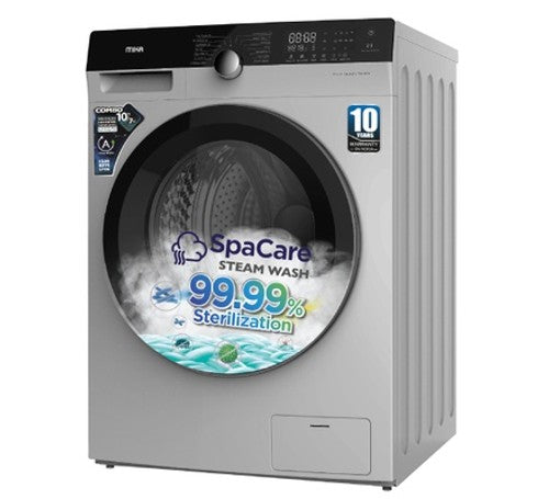 Mika Washing Machine, 10Kg, Washer & Dryer Combo, Fully Automatic, Front Load, Silver - MWAFCV33108DS (Available On Order)
