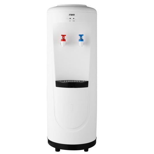 Mika Water Dispenser, Floor Standing, Hot & Cold, Compressor Cooling, White & Black - MWD2501WB