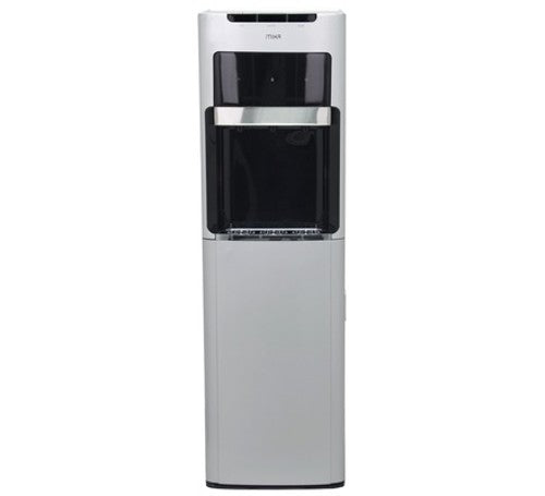 Mika Water Dispenser, Floor Standing Bottom Load, Black and Silver - MWD2802SBL