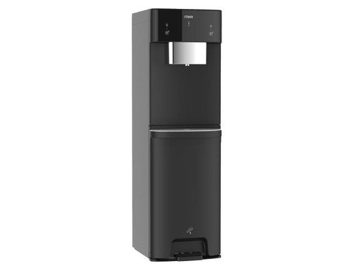 Mika Water Dispenser, Floor Standing, With Sensor Taps & Foot Pedal, Bottom Load, Black - MWDB2903BL
