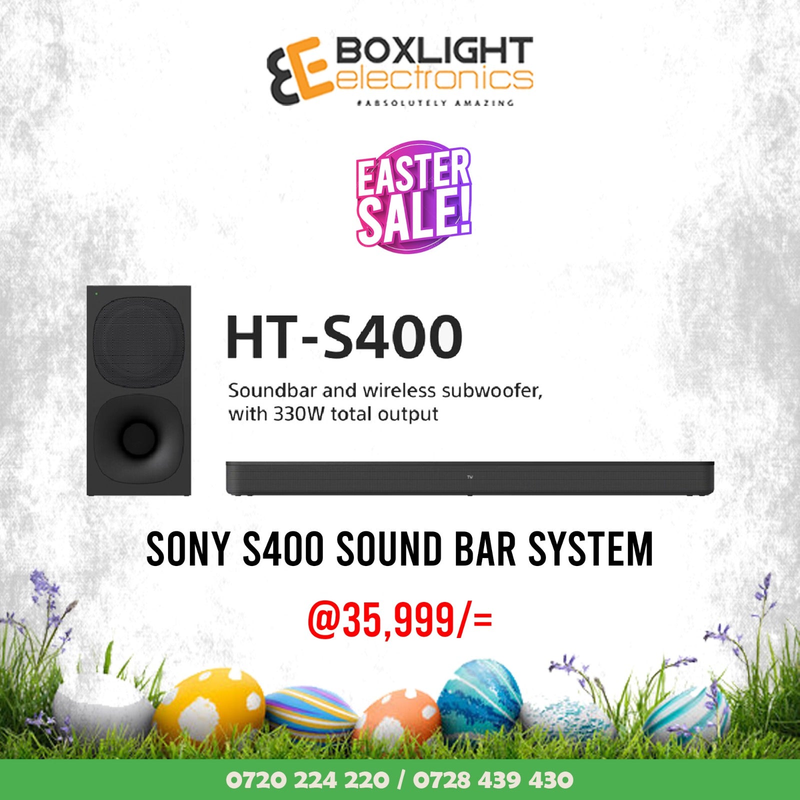 SONY s400 - 5.1CH HOME CINEMA SOUNDBAR SYSTEM - 600W - BLACK