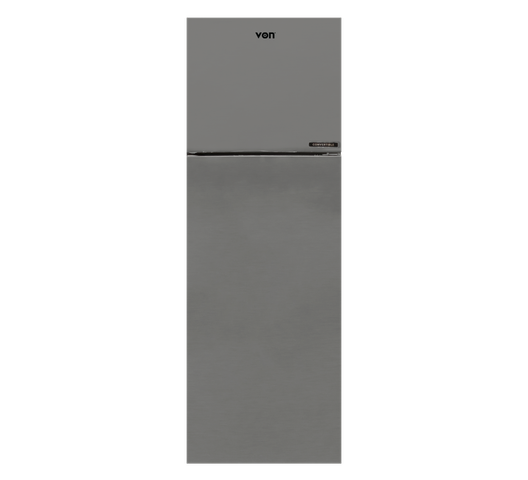 Von VART-39NHS Double Door Fridge 241L - Dark Silver