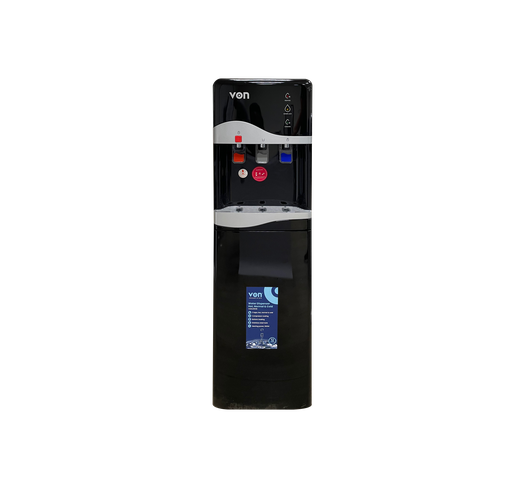 Von VADL2304K Bottom Loading Water Dispenser, Compressor Cooling - Black