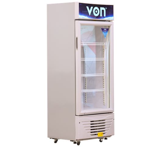 Von VASC15DAG Vertical Cooler, 158L - Grey