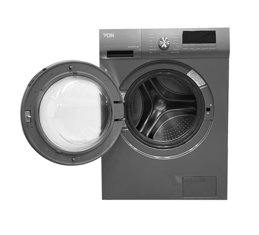 Von VALW-07FXS Front Load Washing Machine Silver - 7KG