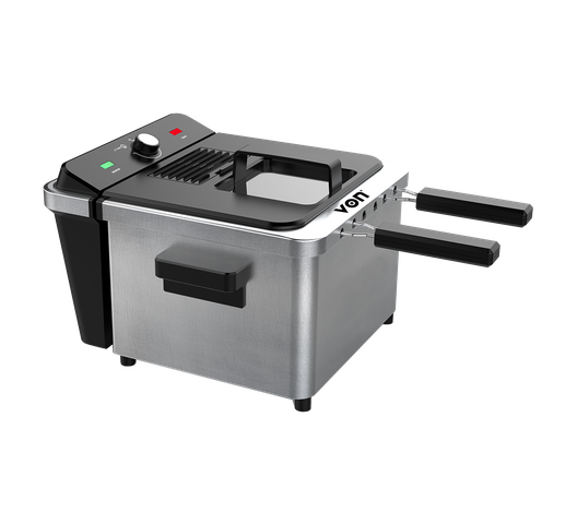 Von VSYD50MBX Deep Fryer, 4.5L – Stainless Steel