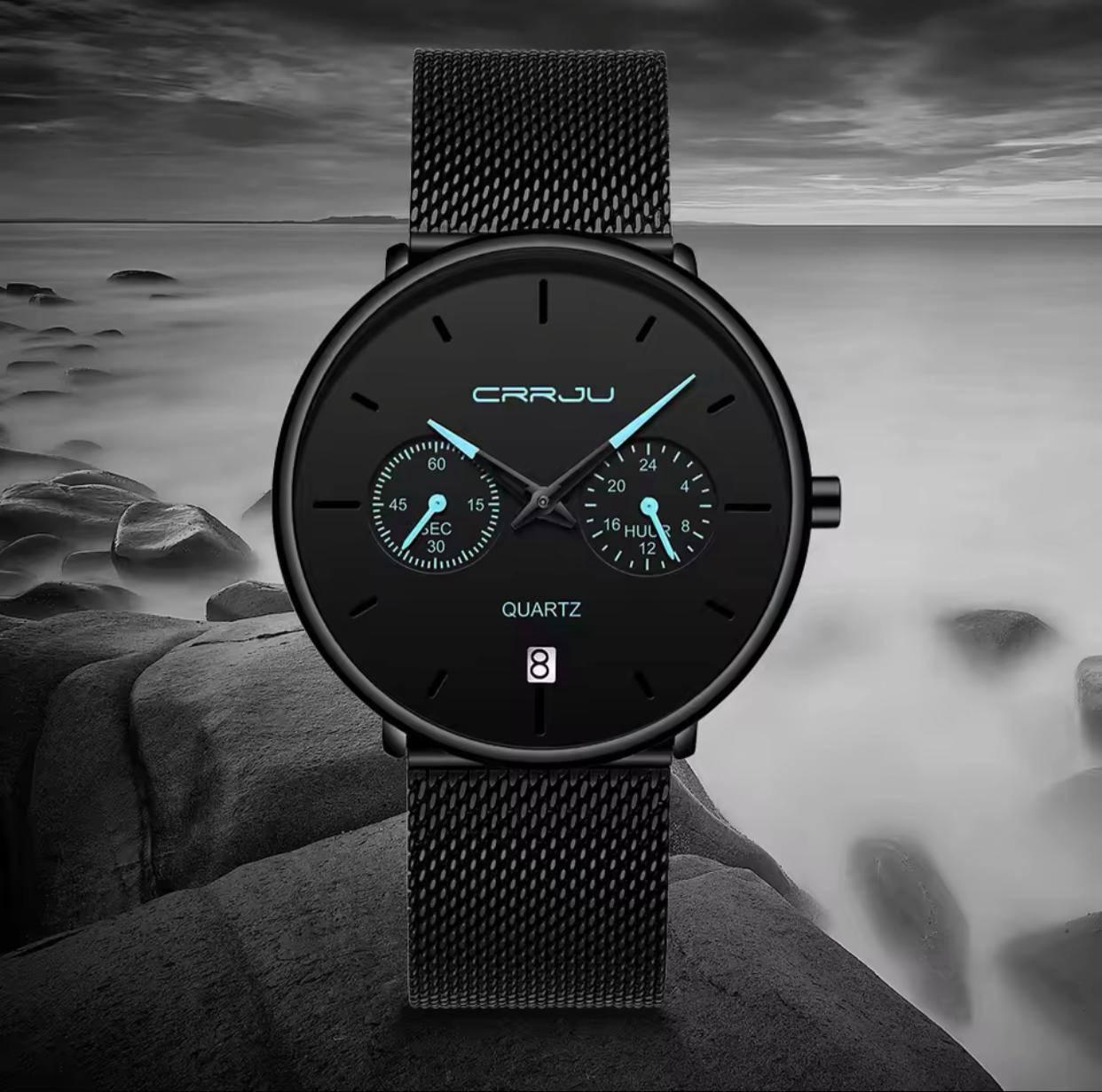 CRRJU 2271  Waterproof Ultra Thin Men's Watch Unique Luxury Sport Watch