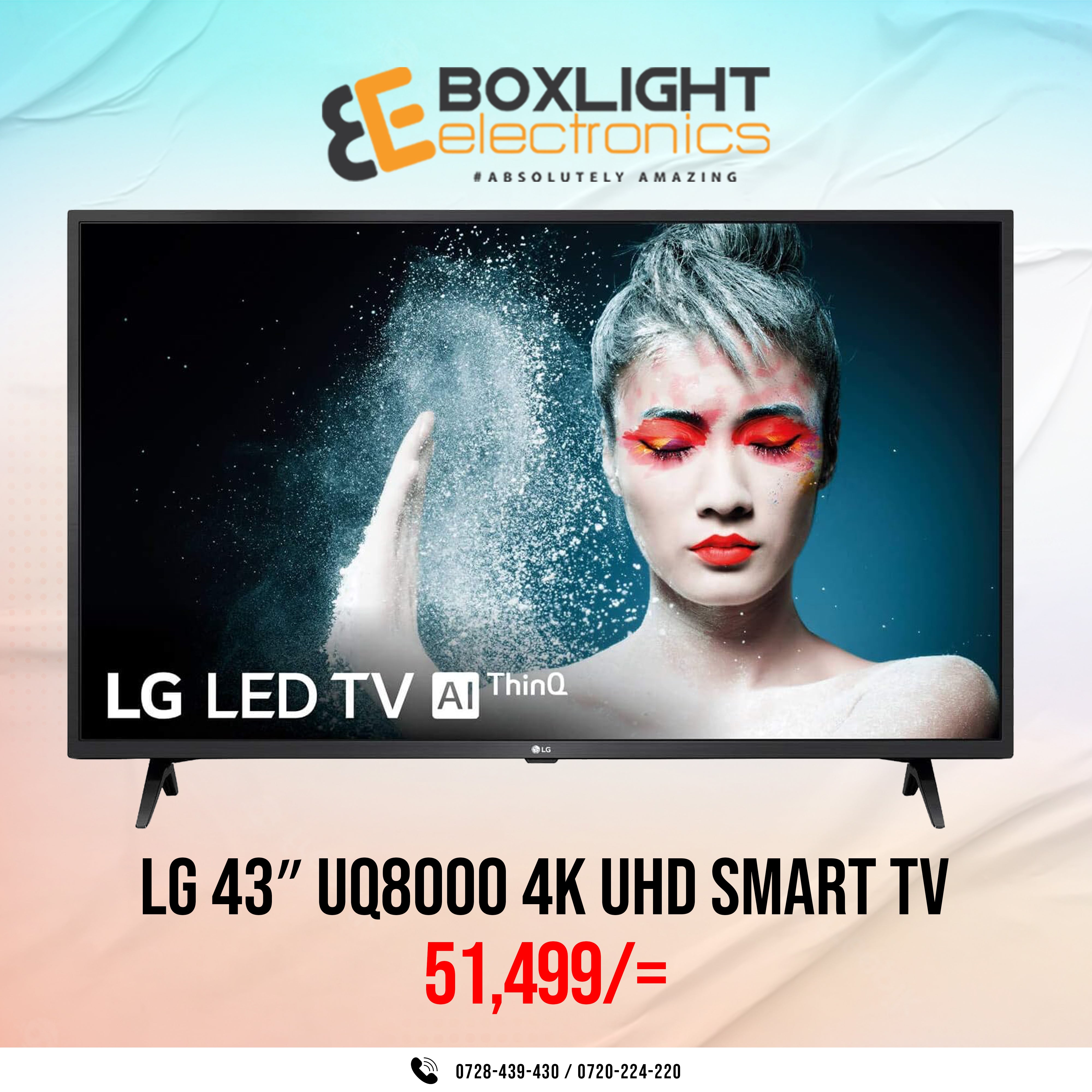 LG UQ80006 43″ Inch 4K HDR WebOS Smart AI ThinQ TV